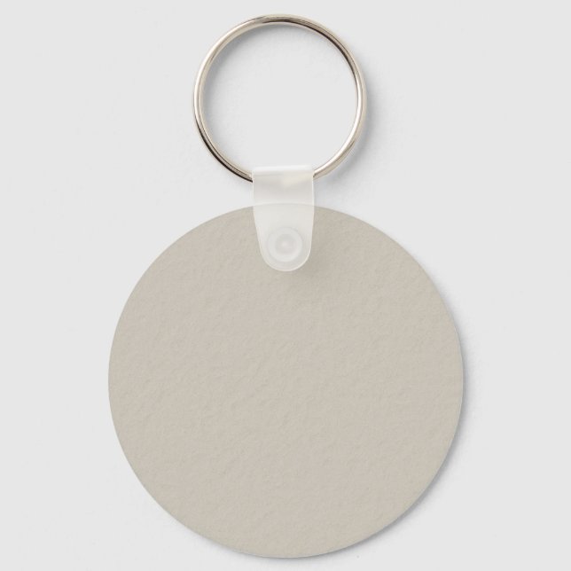 Beige textured paper accessories you can customise key ring (Front)