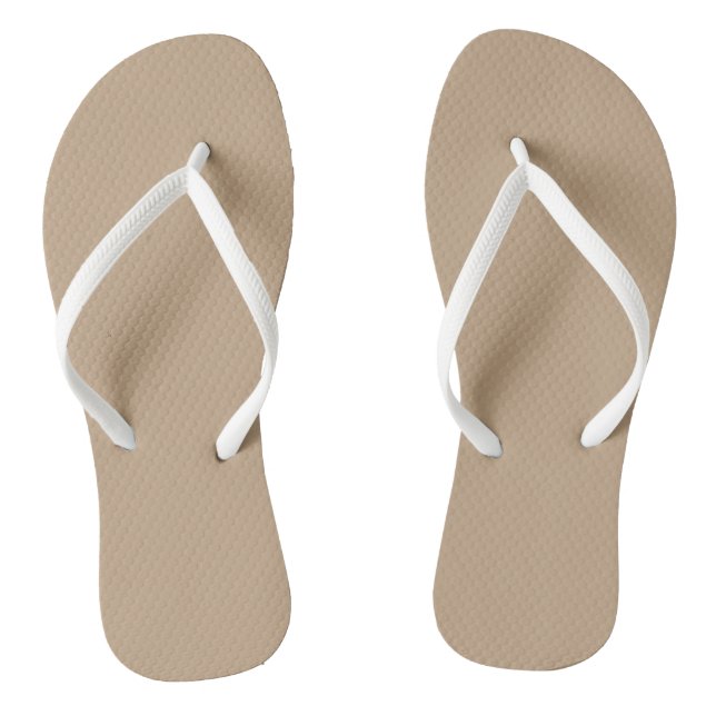 Beige Thongs (Footbed)