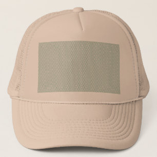 Beige Trucker Hat   Minimalist Custom Design