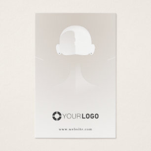 Beige unique portrait custom logo earring display