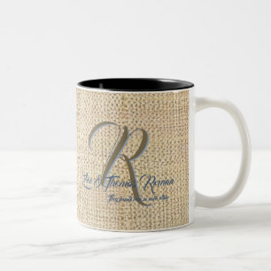 Beige wedding coffee cups personalised