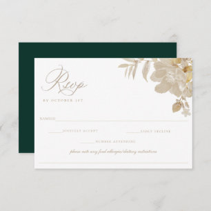 Beige Wedding RSVP Food Allergy Diet Restriction