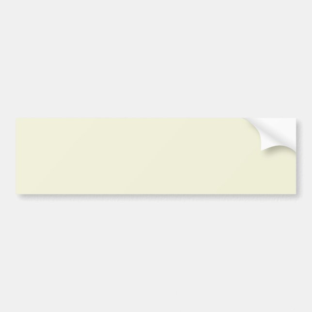 Beige White Bumper Sticker (Front)