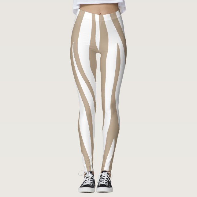 beige white leggings (Front)