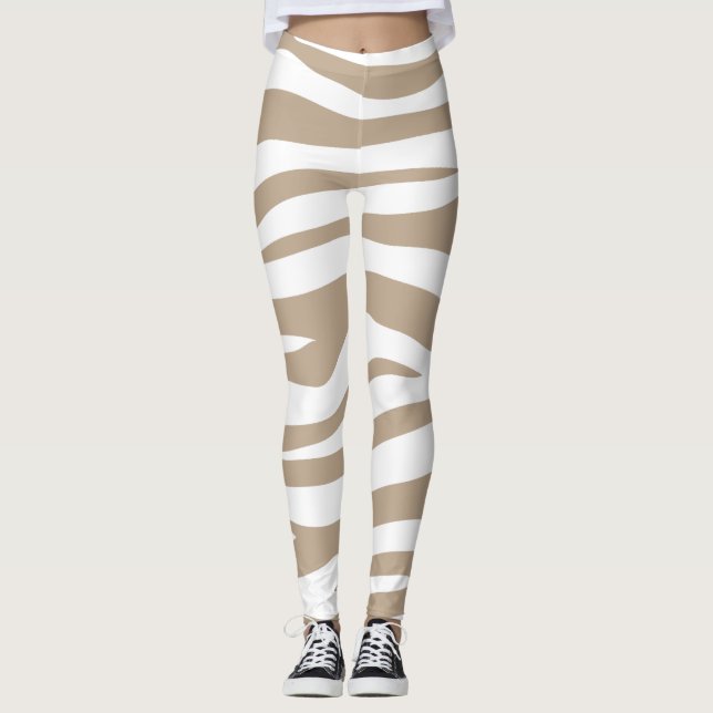 beige white leggings (Front)