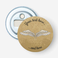 Beige Wings Bottle Opener