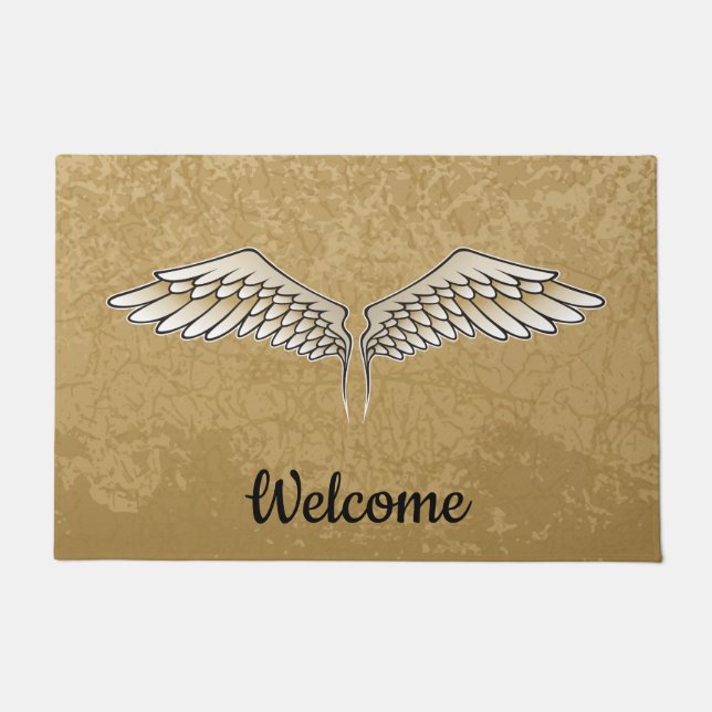 Beige Wings Doormat (Front)