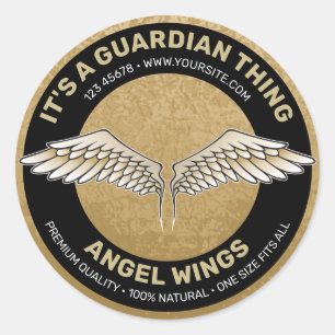 Beige Wings Label