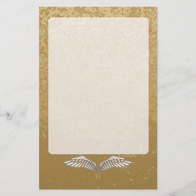 Beige wings stationery (Front)