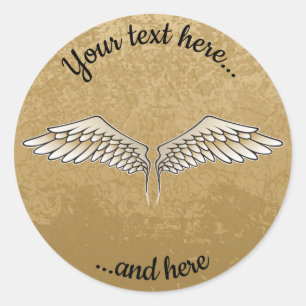 Beige Wings Sticker