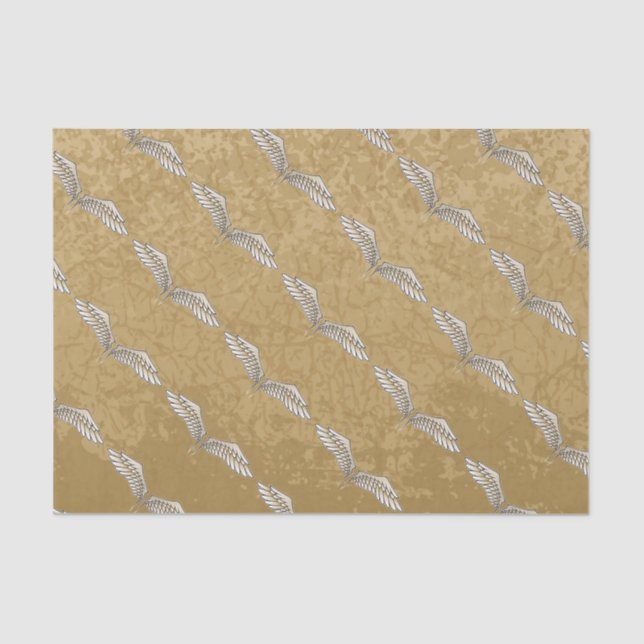 Beige wings tissue paper (Front)