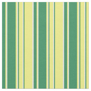 Beige, Yellow, and Sea Green Lines Pattern Fabric