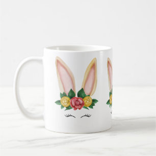Beige Yellow Rabbit Watercolor Coffee Mug