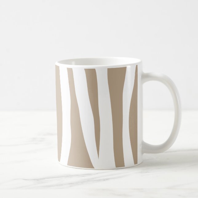Beige zebra coffee mug (Right)
