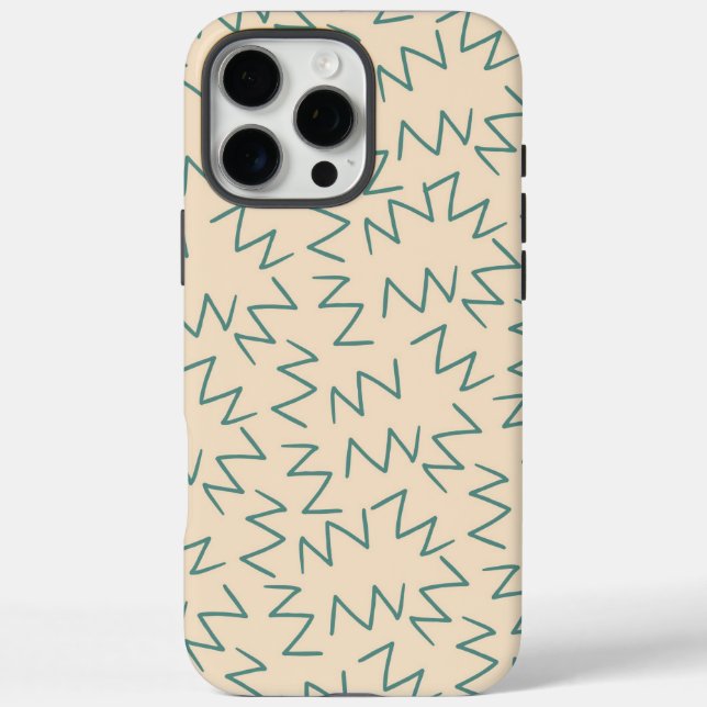 Beige Zig Zag Chic  Case-Mate iPhone Case (Back)