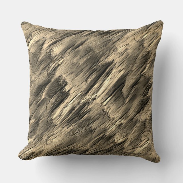 Beigish virtual stalactite or destroyed layers cushion (Front)
