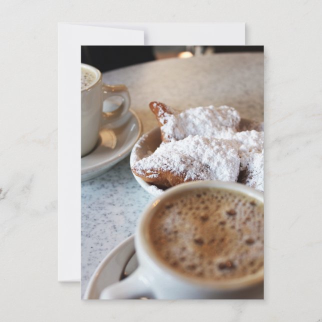Beignets and Coffee Flat Card (Front)