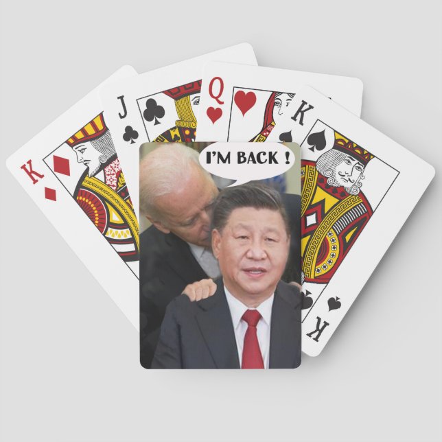 BEIJING BIDEN "I'M BACK" GEAR PLAYING CARDS (Back)