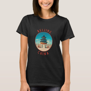 Beijing China Retro Distressed Circle T-Shirt