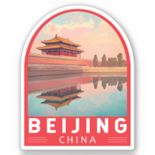 Beijing China Travel Art Emblem