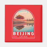 Beijing China Travel Art Emblem