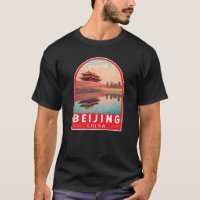 Beijing China Travel Art Emblem