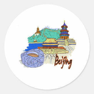 beijing city travel graphic.png classic round sticker