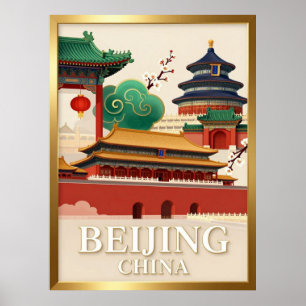 Beijing Forbidden City Historic China Poster