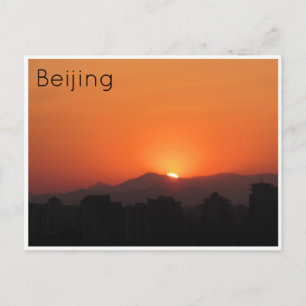 beijing sunset postcard