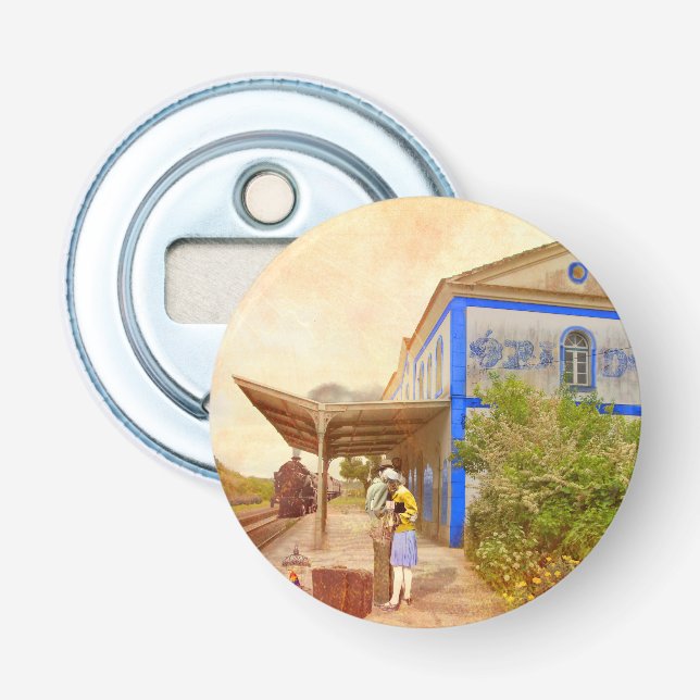 Beijo em Obidos / Kiss in Obidos (Portugal) Bottle Opener (Front)