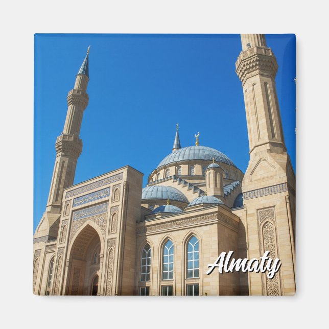 Beiken Mosque Almaty Kazakhstan Travel  Magnet (Front)