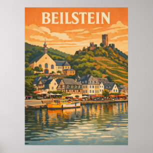 Beilstein Germany Vintage Travel Art  Poster