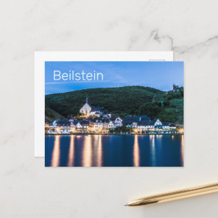 Beilstein Moselle Rhineland-Palatinate Germany Holiday Postcard