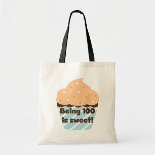 Being 100 is Sweet Birthday T-shirts and Gifts Tote Bag