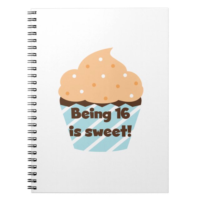 Being 16 is Sweet Birthday T shirts and Gifts Notebook (Front)