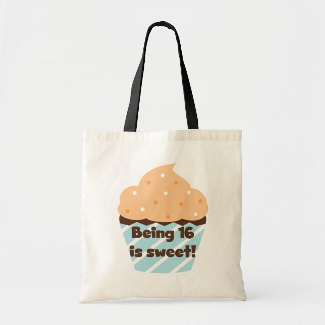 Being 16 is Sweet Birthday T shirts and Gifts Tote Bag (Front)