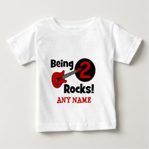 Being 2 Rocks! with Guitar Baby T-Shirt