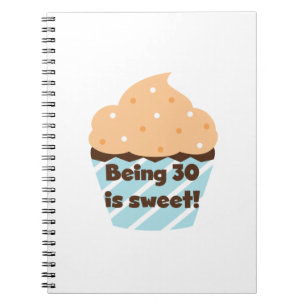 Being 30 is Sweet T-shirts and Gifts Notebook