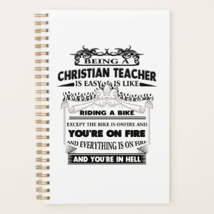 Being A Christian Teacher Gifts for Women Men Planner