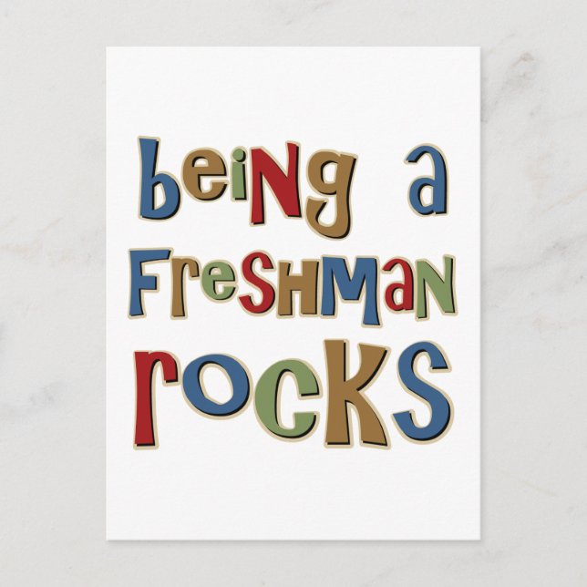 Being A Freshman Rocks Postcard (Front)