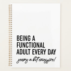 Being A Functional Adult Every Day Planner