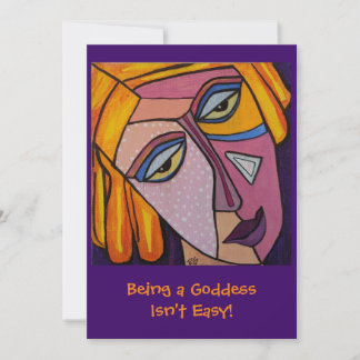 Being a Goddess Isn't Easy Flat Card