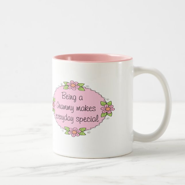 Being a Grammy makes everyday Special Two-Tone Coffee Mug (Right)
