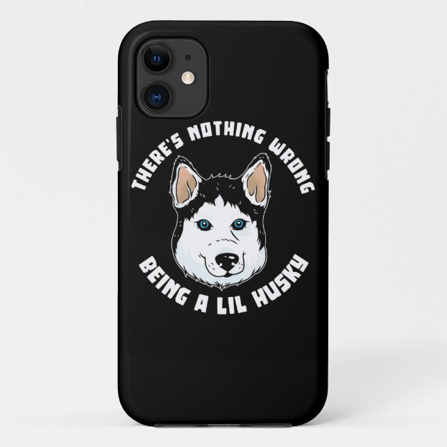 Being A Lil Husky Dog Case-Mate iPhone Case (Back)