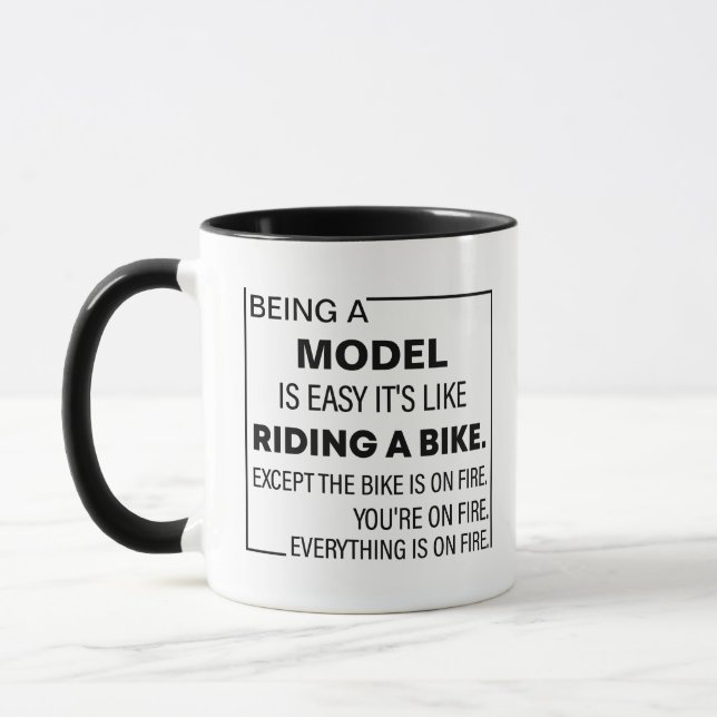Being A Model Is Easy,Model Custom Gift Model  Mug (Left)