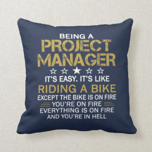 BEING A PROJECT MANAGER CUSHION