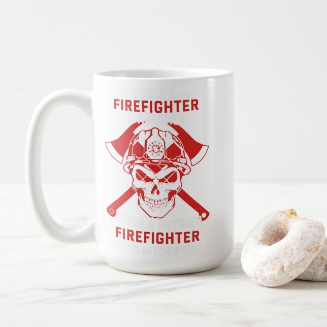 Being a Retired Firefighter is an Honour Coffee Mug (With Donut)