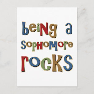 Being A Sophomore Rocks Postcard