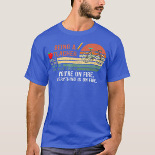Being a Teacher Is Easy Its Like Riding a Bike Vin T-Shirt