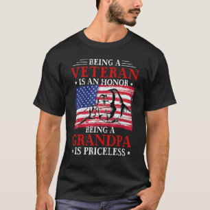 Being A Veteran Is An Honour Being A Grandpa Is Pr T-Shirt